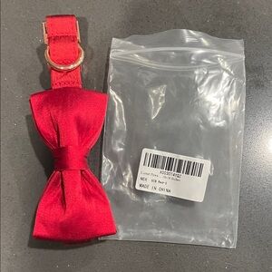 Lionet Paws Bow Tie Collar-Red